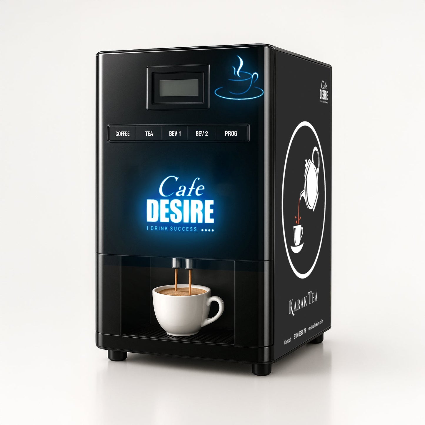 Quadra Option LED Vending Machine - Multi-Water-Inlet