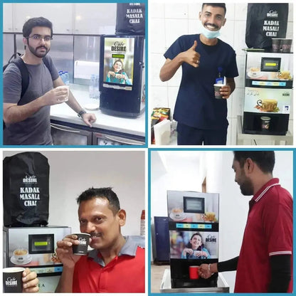 LED Coffee Machine 2 Lane | Two Beverage Options | Fully Automatic Tea & Coffee Vending Machine 
