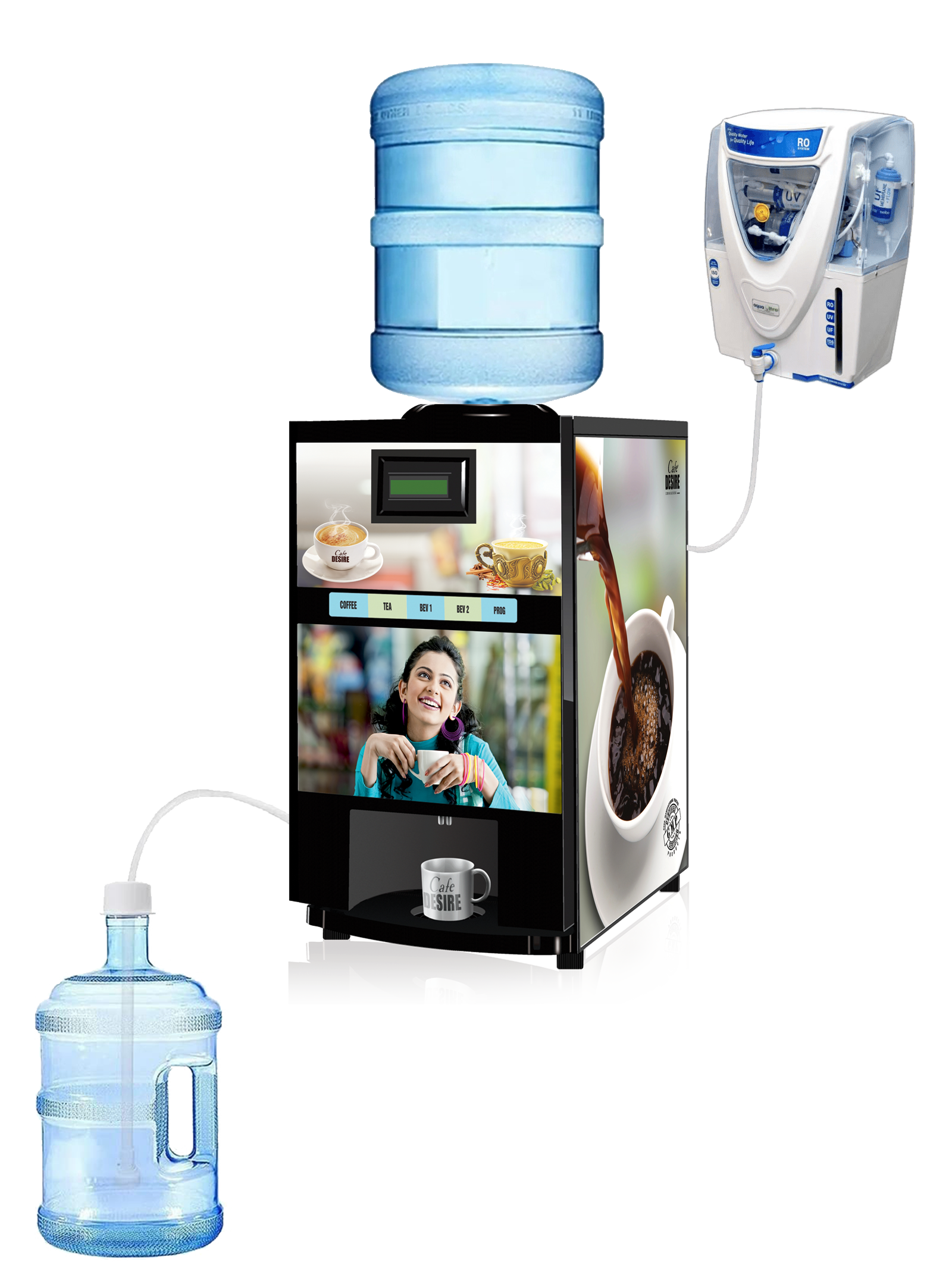 Ouad Rag Tea Quadra Option Vending - Multi water Inlet - 4 lane – panamakaraktea-com