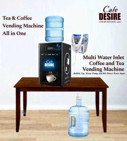 Quadra Option LED Vending Machine - Multi-Water-Inlet